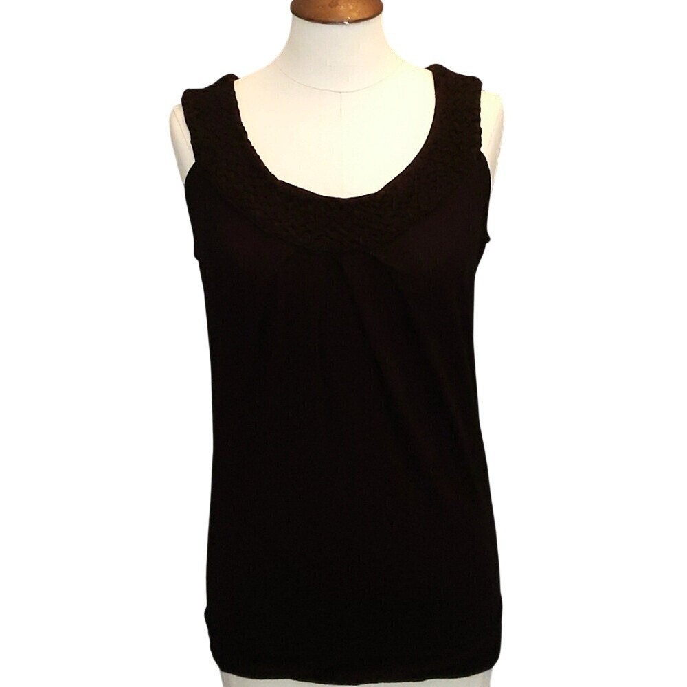 Mercer and Madison Women's Black Sleeveless Tunic Top Sz Medium